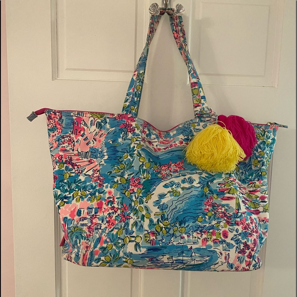 Lilly Pulitzer Postcards from Positano Tote Bag